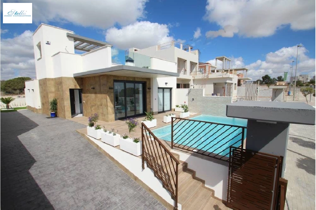 Villa in Los Belones(Murcia) te koop, woonoppervlakte 168 m², Staat Eerste bewoning, Airconditioning, grondstuk 430 m², 3 slapkamer, 2 badkamer, Zwembad, ref.: HA-LBN-110-E01-2