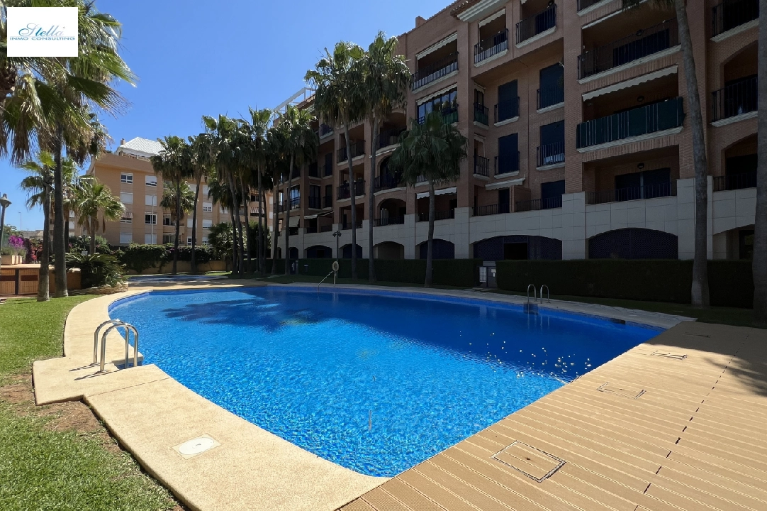 Apartment in Denia(Centro) voor vakantie, woonoppervlakte 84 m², Staat netjes, + KLIMA, Airconditioning, 1 slapkamer, 2 badkamer, Zwembad, ref.: T-1318-29