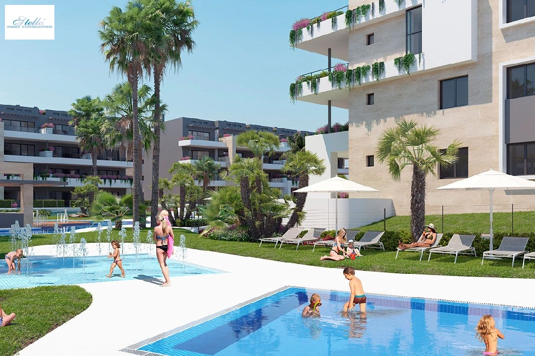 Etagen Apartment in Playa Flamenca te koop, woonoppervlakte 112 m², Staat Eerste bewoning, Airconditioning, 3 slapkamer, 2 badkamer, Zwembad, ref.: HA-PFN-100-A03-1