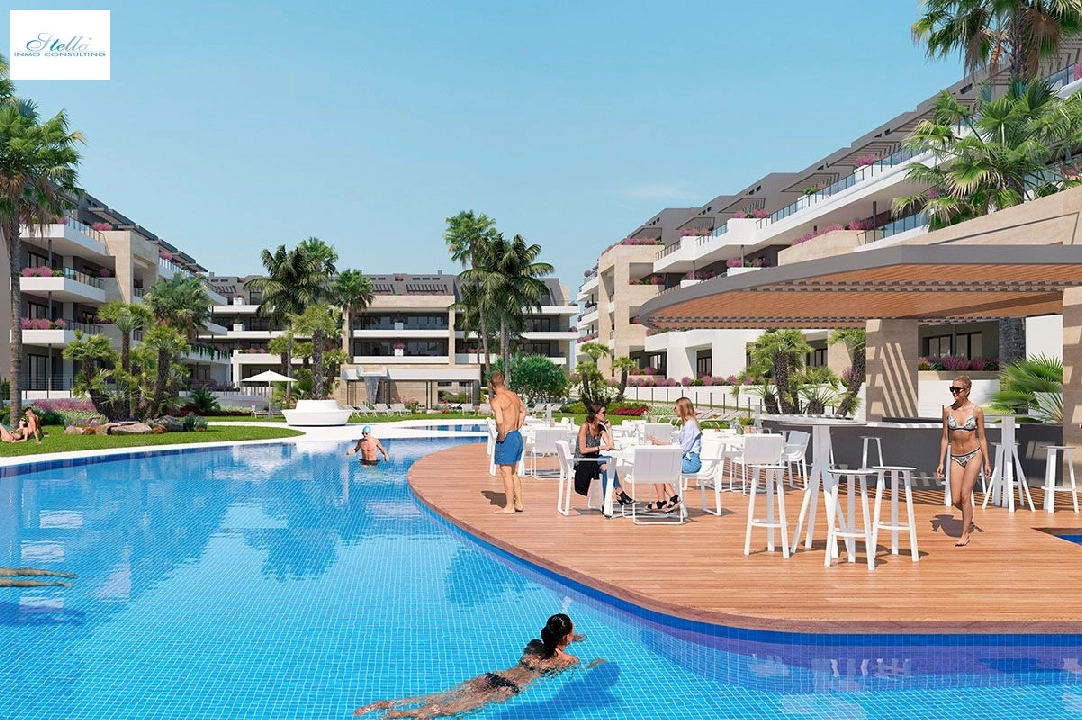 Etagen Apartment in Playa Flamenca te koop, woonoppervlakte 112 m², Staat Eerste bewoning, Airconditioning, 3 slapkamer, 2 badkamer, Zwembad, ref.: HA-PFN-100-A03-2