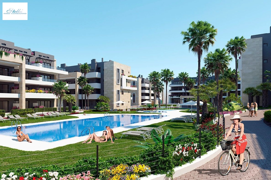 Etagen Apartment in Playa Flamenca te koop, woonoppervlakte 112 m², Staat Eerste bewoning, Airconditioning, 3 slapkamer, 2 badkamer, Zwembad, ref.: HA-PFN-100-A03-4