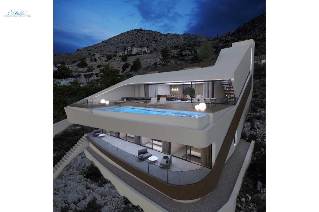 Villa in Altea(Paradiso) te koop, woonoppervlakte 330 m², Bouwjaar 2018, Airconditioning, grondstuk 1000 m², 4 slapkamer, 4 badkamer, Zwembad, ref.: CA-H-1070-AMB-2