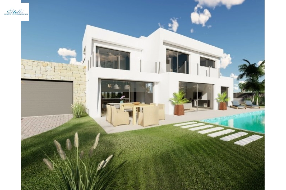 Villa in Calpe(Buenavista) te koop, woonoppervlakte 220 m², Bouwjaar 2019, Airconditioning, grondstuk 850 m², 4 slapkamer, 3 badkamer, Zwembad, ref.: BI-CA.H-413-17
