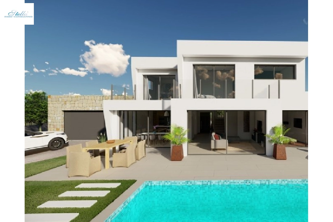 Villa in Calpe(Buenavista) te koop, woonoppervlakte 220 m², Bouwjaar 2019, Airconditioning, grondstuk 850 m², 4 slapkamer, 3 badkamer, Zwembad, ref.: BI-CA.H-413-21
