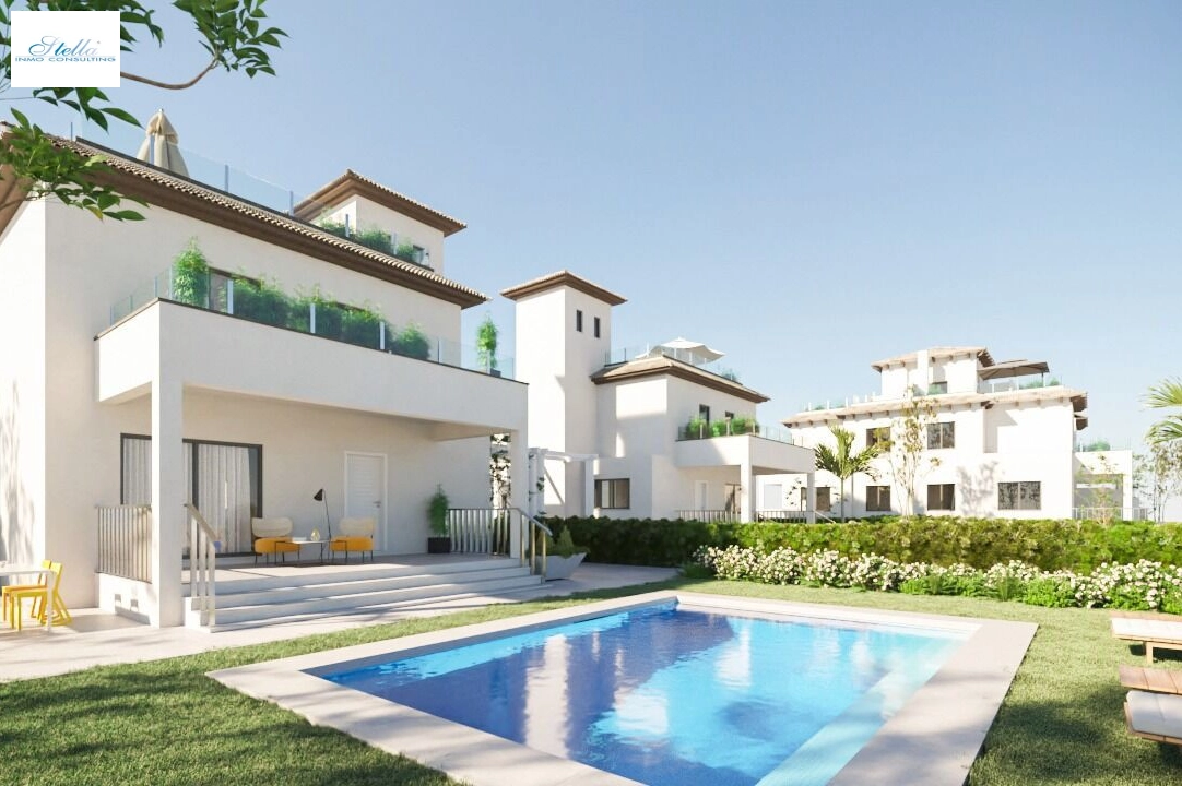 Villa in La Marina te koop, woonoppervlakte 188 m², Staat Eerste bewoning, grondstuk 410 m², 3 slapkamer, 2 badkamer, Zwembad, ref.: HA-MAN-251-E01-1