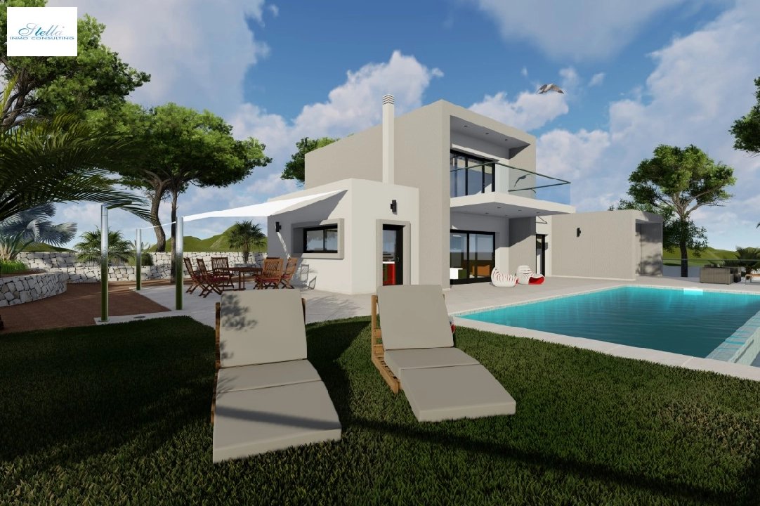 Villa in Benissa(Fustera) te koop, woonoppervlakte 160 m², Airconditioning, grondstuk 1000 m², 3 slapkamer, 2 badkamer, Zwembad, ref.: BP-3092BEN-3