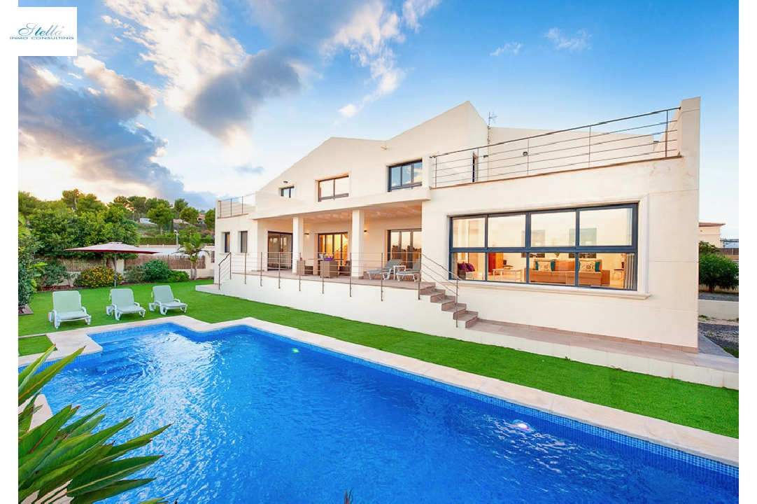 Villa in Moraira te koop, woonoppervlakte 500 m², Airconditioning, grondstuk 800 m², 4 slapkamer, 3 badkamer, Zwembad, ref.: CA-H-1289-AMB-1