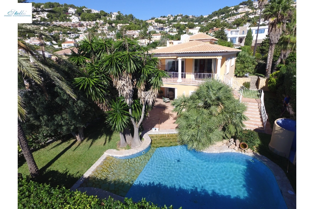 Villa in Moraira te koop, woonoppervlakte 300 m², Airconditioning, grondstuk 800 m², 4 slapkamer, 3 badkamer, Zwembad, ref.: CA-H-1299-AMB-4