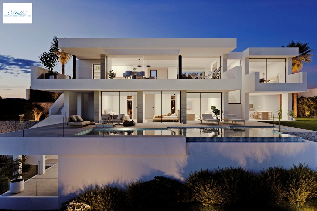 Villa in Cumbre del Sol(Residencial Plus Jazmines) te koop, woonoppervlakte 242 m², grondstuk 1158 m², 3 slapkamer, 5 badkamer, Zwembad, ref.: VA-AJ244-6