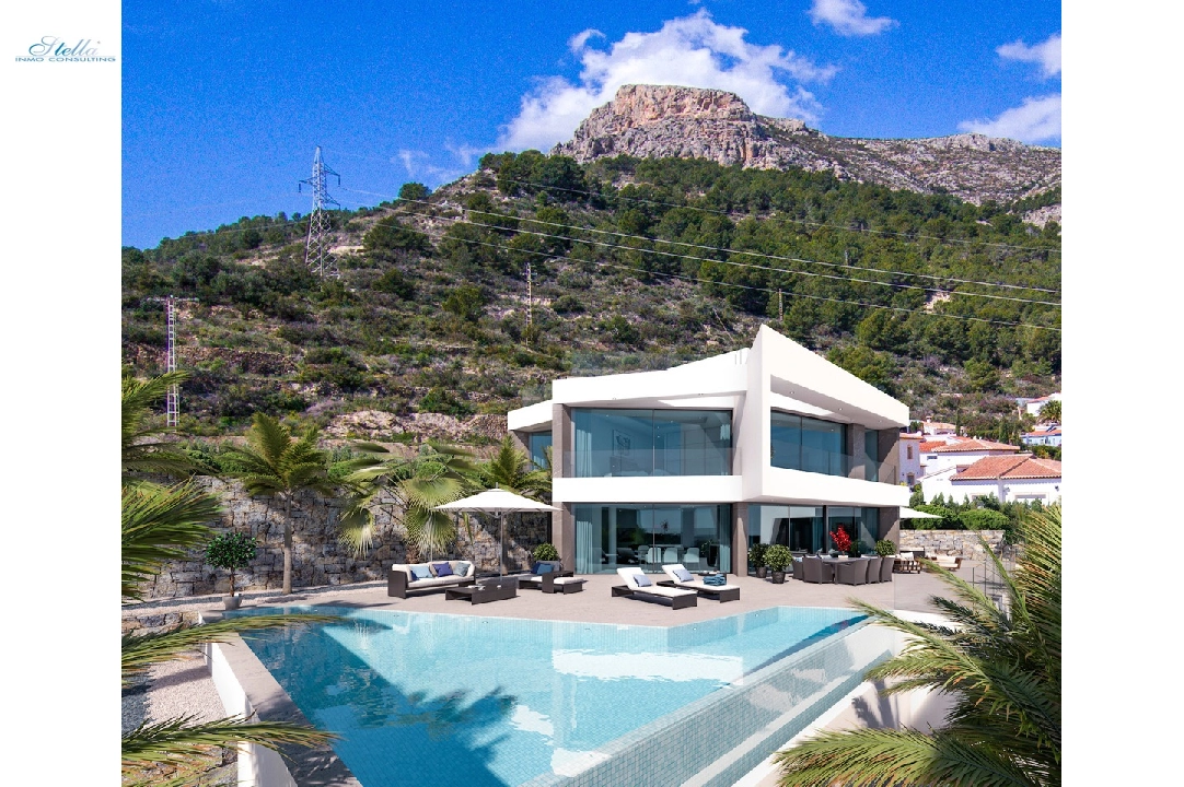 Villa in Calpe te koop, woonoppervlakte 410 m², Airconditioning, grondstuk 675 m², 4 slapkamer, 4 badkamer, Zwembad, ref.: CA-H-1371-AMB-9