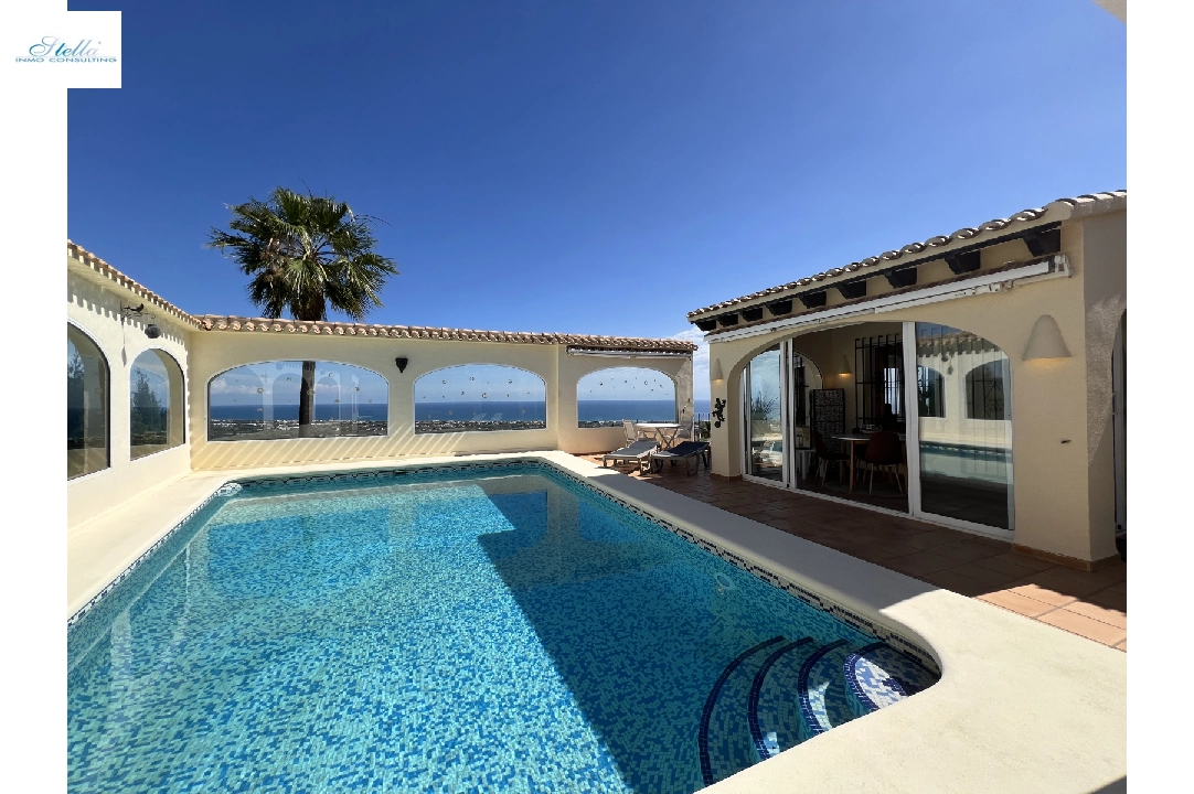 Villa in Denia(Monte Pego) voor vakantie, woonoppervlakte 240 m², Bouwjaar 1998, Staat gemoderniseerd, + Vloerverwarming, Airconditioning, grondstuk 980 m², 5 slapkamer, 4 badkamer, Zwembad, ref.: T-0121-51