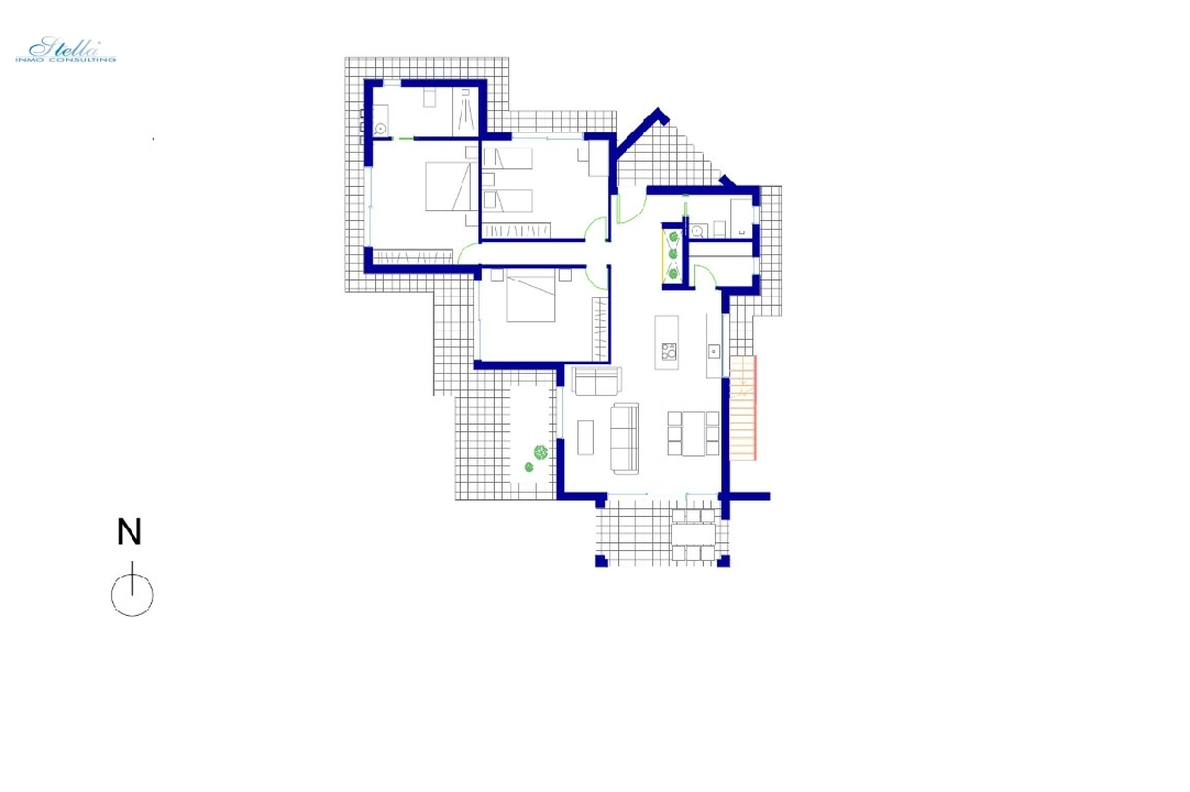 Villa in Calpe(Magraner) te koop, woonoppervlakte 164 m², Airconditioning, grondstuk 1001 m², 3 slapkamer, 2 badkamer, ref.: BP-6247CAL-8