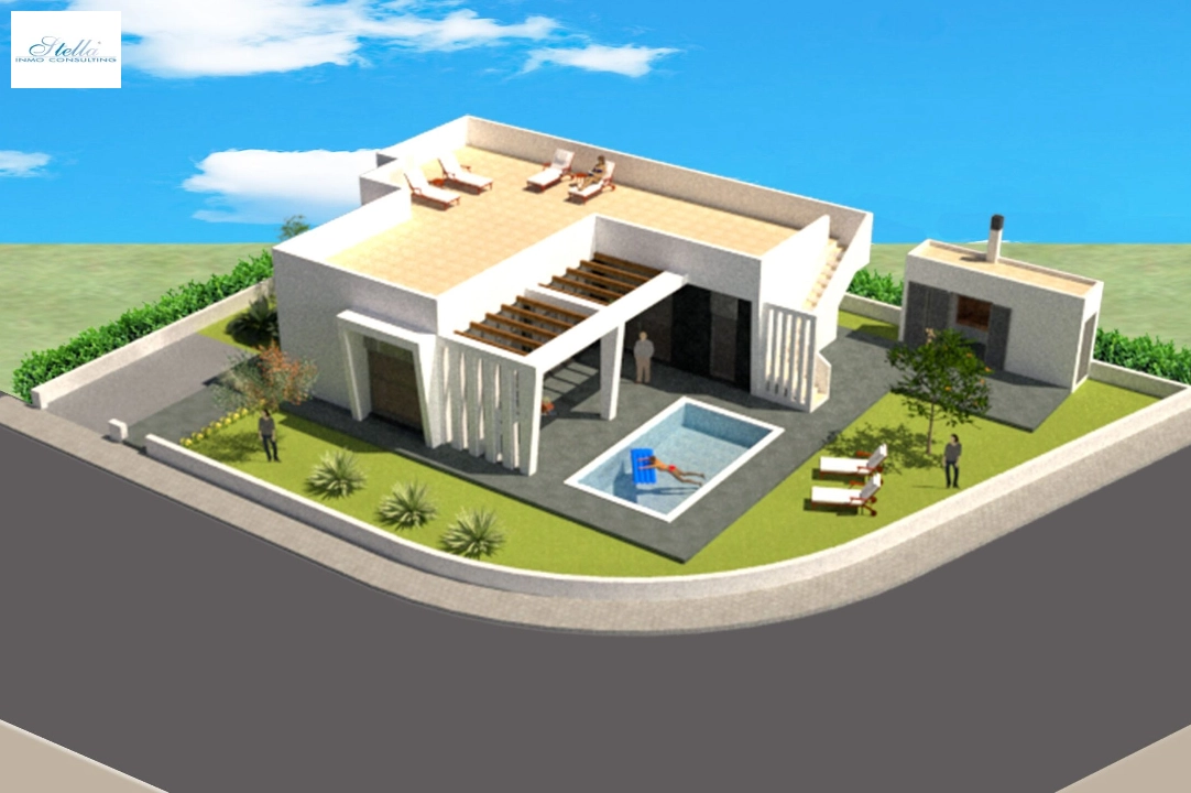 Villa in Polop(Lomas del Sol) te koop, grondstuk 480 m², 3 slapkamer, 2 badkamer, ref.: BP-3436POL-1