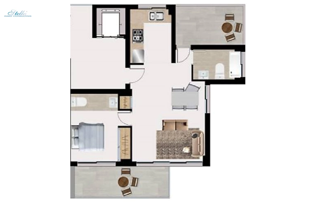 Apartment in Finestrat te koop, woonoppervlakte 95 m², Airconditioning, 1 slapkamer, 2 badkamer, ref.: BP-3461FIN-7
