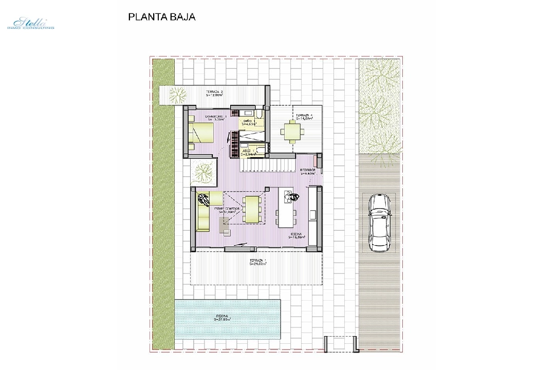 Villa in Dehesa de Campoamor te koop, woonoppervlakte 307 m², Staat Eerste bewoning, grondstuk 500 m², 4 slapkamer, 4 badkamer, Zwembad, ref.: HA-DCN-100-E15-9