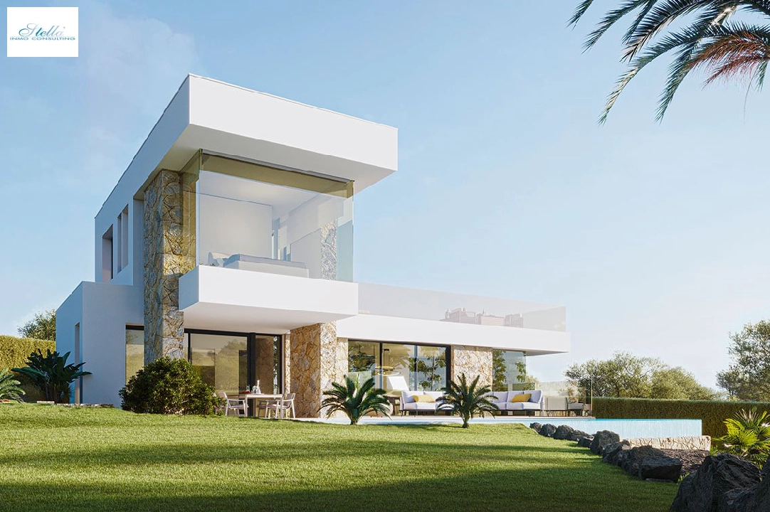 Villa in Orihuela Costa te koop, woonoppervlakte 377 m², Staat Eerste bewoning, Airconditioning, grondstuk 1106 m², 3 slapkamer, 2 badkamer, Zwembad, ref.: HA-OCN-144-E01-1