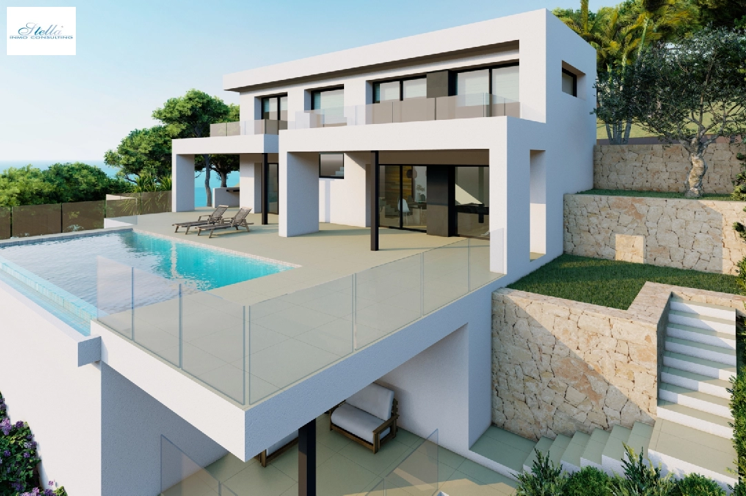 Villa in Cumbre del Sol(Residencial Plus Jazmines) te koop, woonoppervlakte 188 m², grondstuk 847 m², 3 slapkamer, 5 badkamer, Zwembad, ref.: VA-AJ252-1