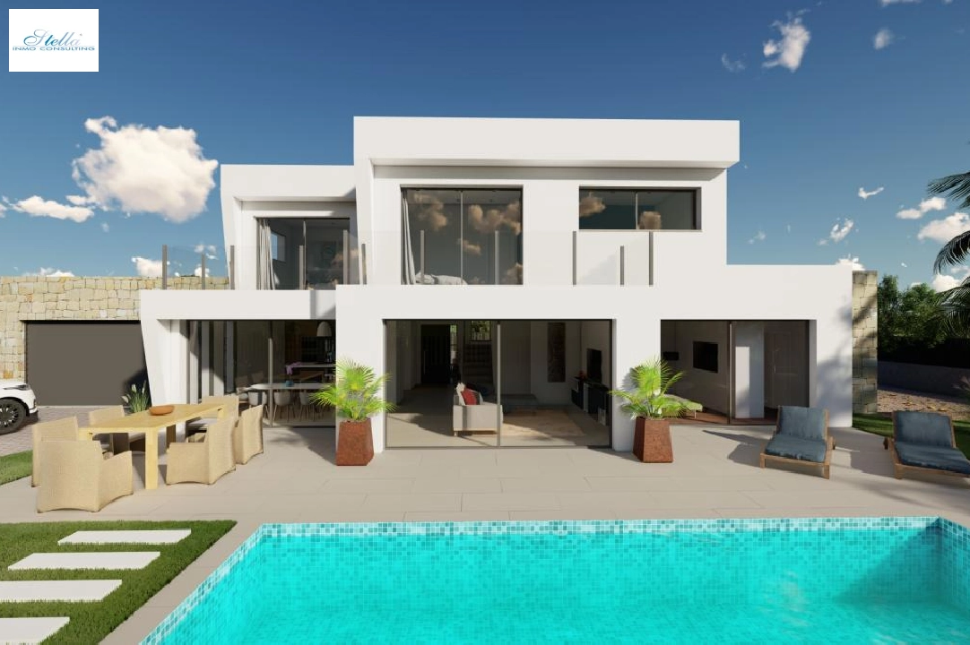 Villa in Calpe te koop, woonoppervlakte 242 m², grondstuk 887 m², 4 slapkamer, 3 badkamer, Zwembad, ref.: COB-2875-1