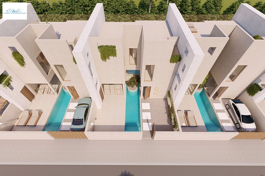 Reihenhaus in Formentera del Segura te koop, woonoppervlakte 217 m², Staat Eerste bewoning, Airconditioning, grondstuk 175 m², 3 slapkamer, 2 badkamer, Zwembad, ref.: HA-FRN-131-R01-9