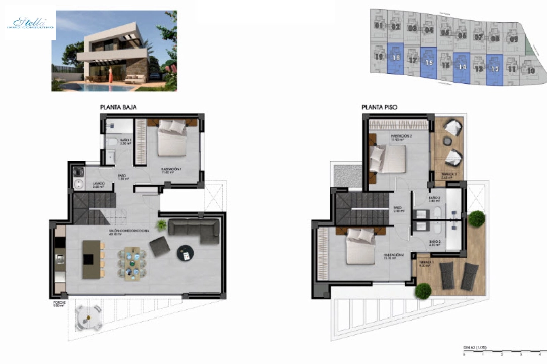Villa in Finestrat(Finestrat) te koop, woonoppervlakte 140 m², grondstuk 329 m², 3 slapkamer, 3 badkamer, ref.: BP-3501FIN-10