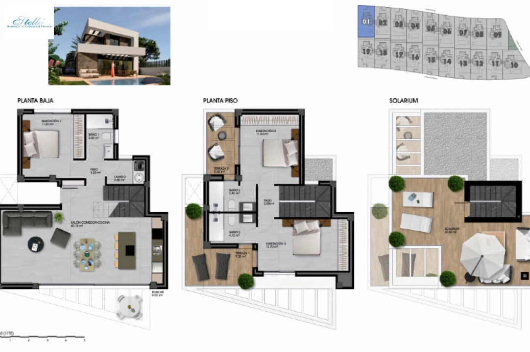 Villa in Finestrat(Finestrat) te koop, woonoppervlakte 140 m², grondstuk 329 m², 3 slapkamer, 3 badkamer, ref.: BP-3501FIN-11