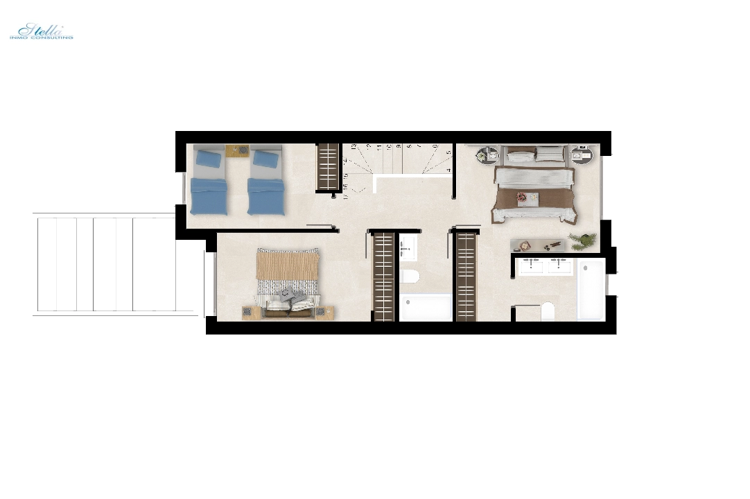 Stadthaus in Estepona(Estepona Golf) te koop, woonoppervlakte 225 m², grondstuk 272 m², 3 slapkamer, 3 badkamer, Zwembad, ref.: TW-GREEN-GOLF-30-25