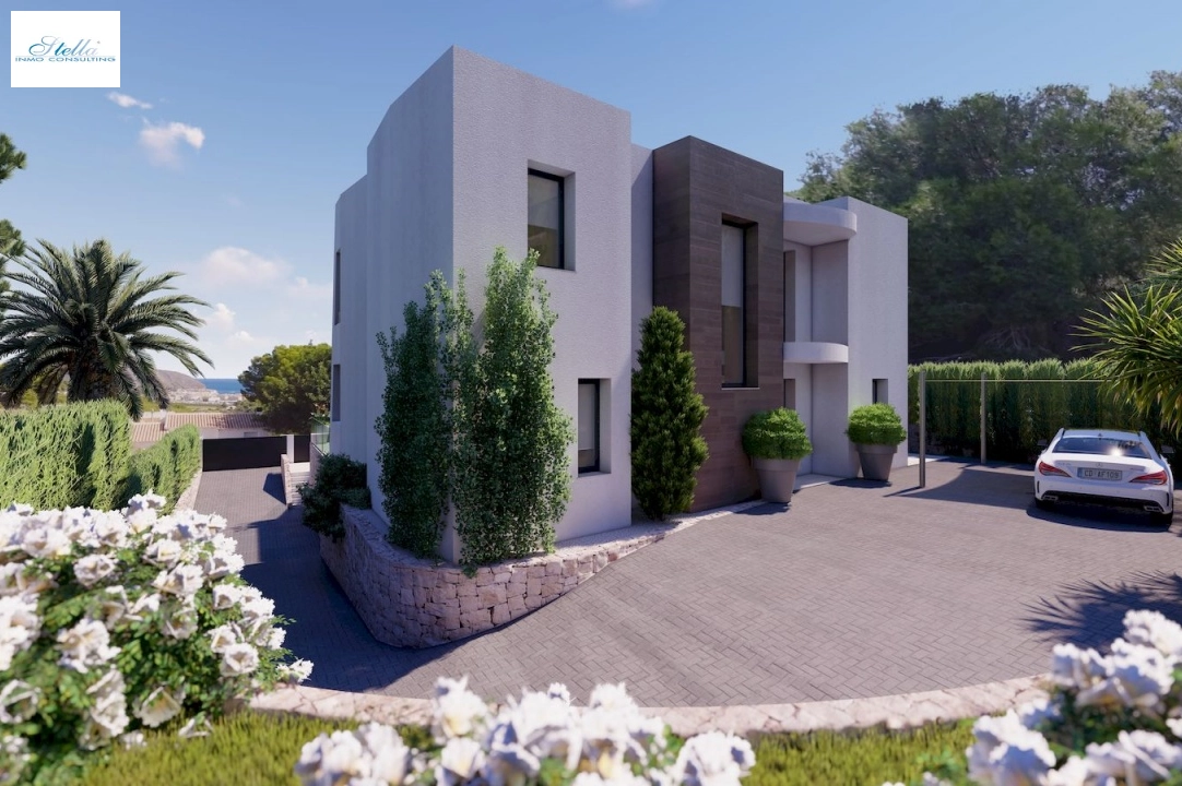 Villa in Moraira te koop, Bouwjaar 2022, + Vloerverwarming, Airconditioning, grondstuk 802 m², 4 slapkamer, 4 badkamer, Zwembad, ref.: NL-NLD1360-6
