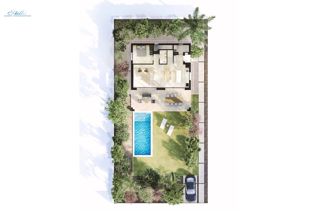 Apartment in Sa Rapita(Carrer Estepa, 206 210, 07639 Campos, Illes Balear) te koop, woonoppervlakte 143 m², grondstuk 570 m², 3 slapkamer, 3 badkamer, Zwembad, ref.: TW-VILLAS-DSR-72-22
