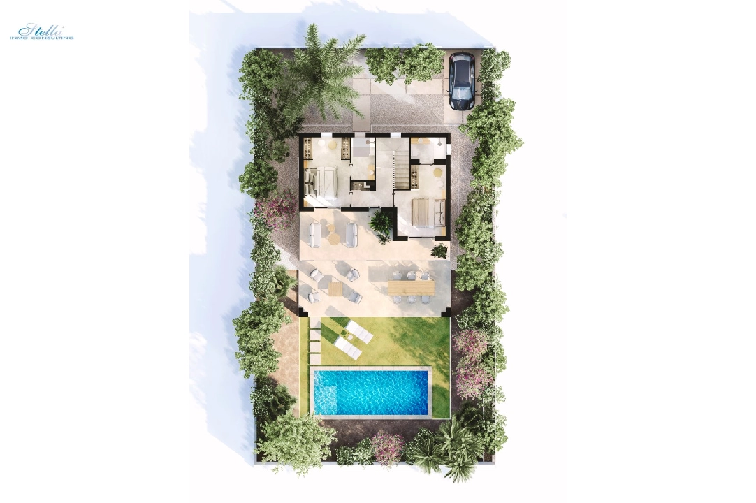 Apartment in Sa Rapita(Carrer Estepa, 206 210, 07639 Campos, Illes Balear) te koop, woonoppervlakte 143 m², grondstuk 570 m², 3 slapkamer, 3 badkamer, Zwembad, ref.: TW-VILLAS-DSR-72-26