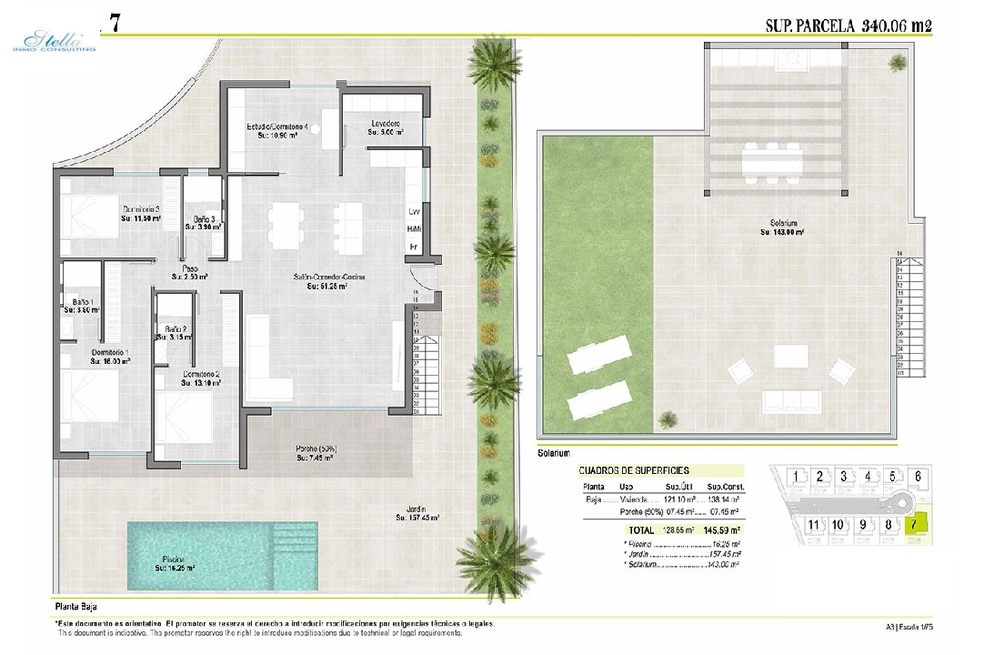 Villa in Alhama de Murcia te koop, woonoppervlakte 260 m², Staat Eerste bewoning, grondstuk 284 m², 4 slapkamer, 3 badkamer, Zwembad, ref.: HA-AHN-111-E03-8