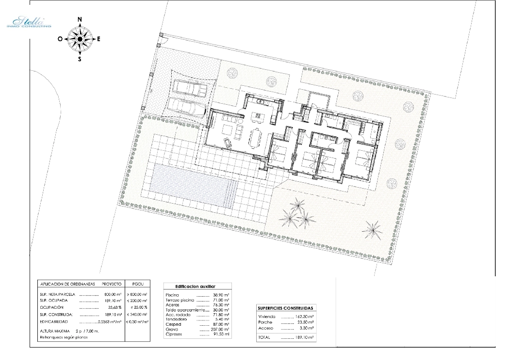 Villa in Calpe te koop, woonoppervlakte 192 m², Airconditioning, grondstuk 800 m², 4 slapkamer, 3 badkamer, Zwembad, ref.: BI-CA.H-442-3