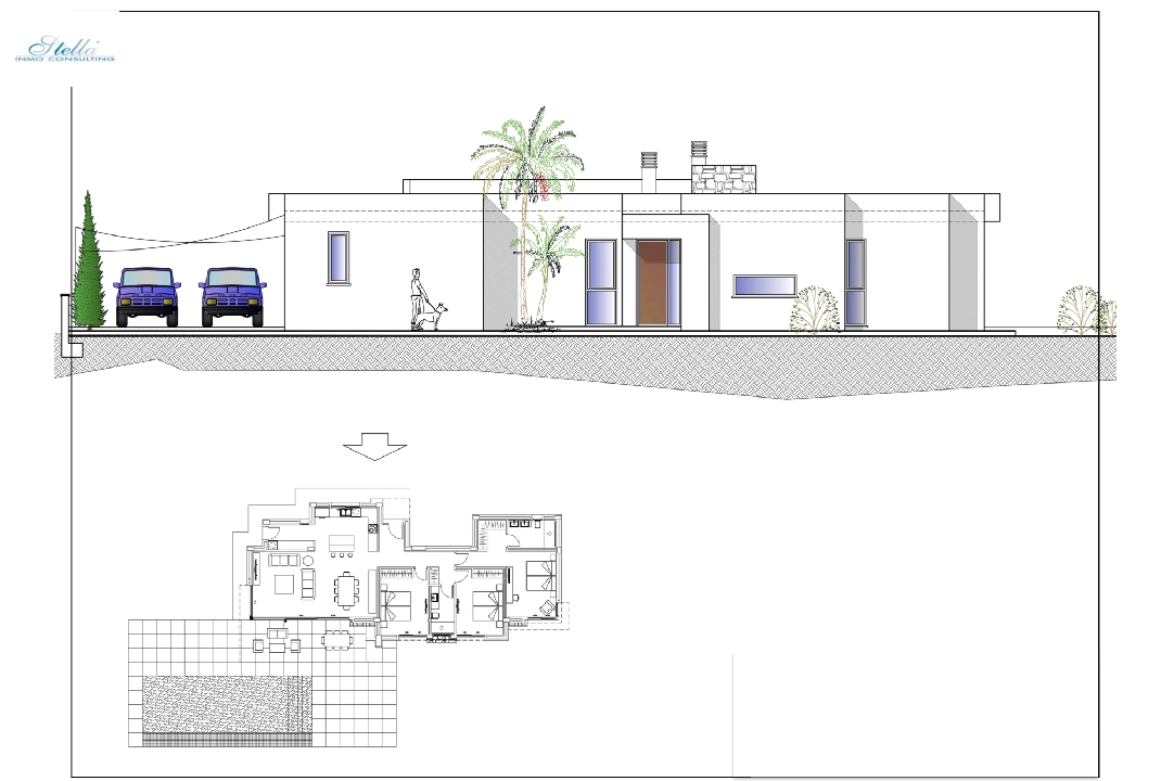 Villa in Calpe te koop, woonoppervlakte 166 m², Airconditioning, grondstuk 800 m², 3 slapkamer, 2 badkamer, Zwembad, ref.: BI-CA.H-443-7