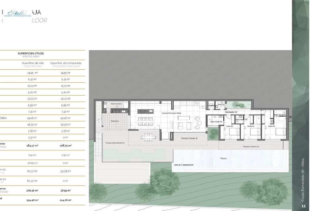 Villa in Altea(La Vella) te koop, woonoppervlakte 470 m², Airconditioning, grondstuk 1143 m², 4 slapkamer, 4 badkamer, Zwembad, ref.: BP-6378ALT-9