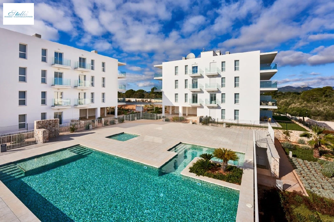 Etagen Apartment in Cala D-Or te koop, woonoppervlakte 79 m², Staat Eerste bewoning, Airconditioning, 2 slapkamer, 2 badkamer, Zwembad, ref.: HA-MLN-424-A02-1