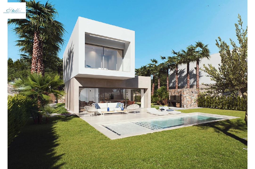Villa in Orihuela Costa te koop, woonoppervlakte 203 m², Staat Eerste bewoning, Airconditioning, grondstuk 523 m², 3 slapkamer, 2 badkamer, Zwembad, ref.: HA-OCN-146-E01-2