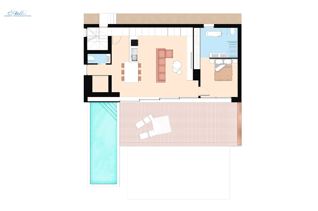 Villa in Rojales te koop, woonoppervlakte 250 m², Staat Eerste bewoning, Airconditioning, grondstuk 390 m², 3 slapkamer, 3 badkamer, Zwembad, ref.: HA-RON-520-E02-13