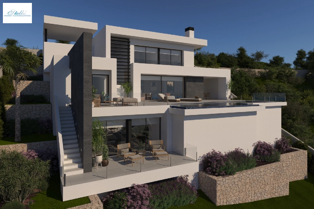 Villa in Cumbre del Sol(Lirios Sunrise) te koop, woonoppervlakte 181 m², grondstuk 824 m², 3 slapkamer, 4 badkamer, Zwembad, ref.: VA-AL030-2