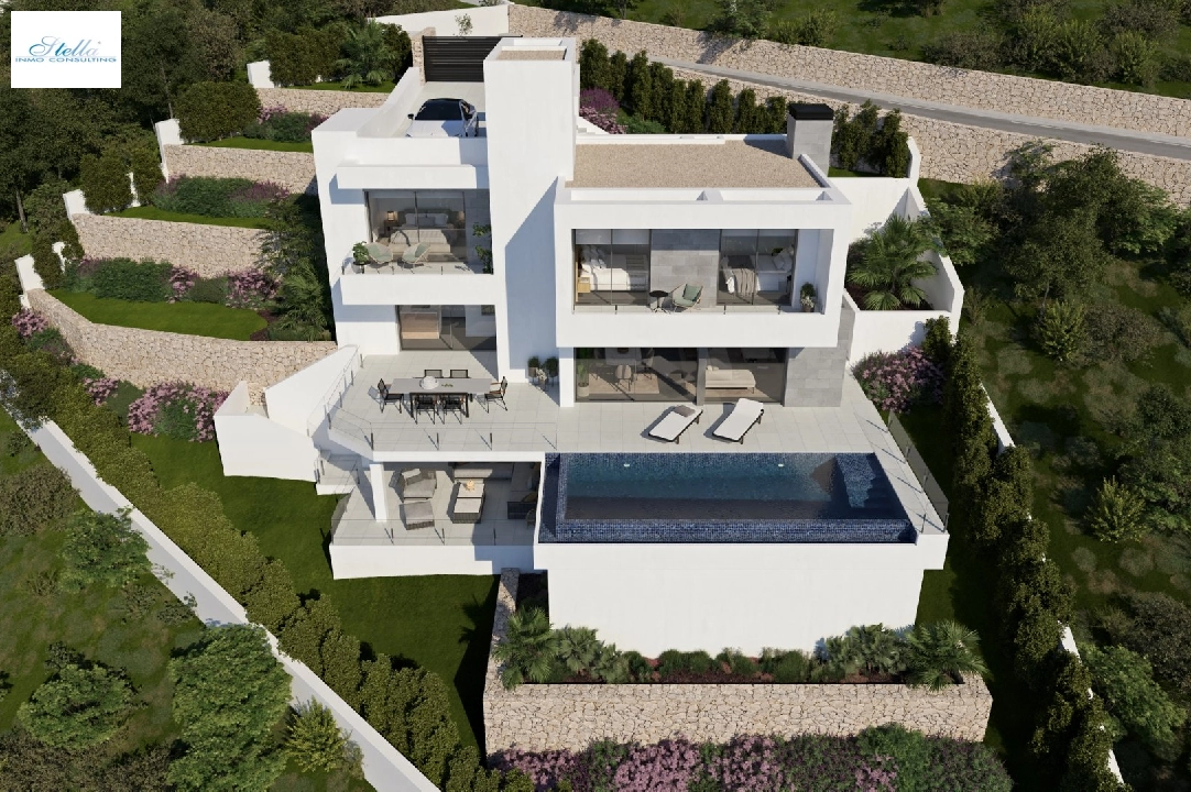 Villa in Cumbre del Sol(Lirios Sunrise) te koop, woonoppervlakte 169 m², grondstuk 805 m², 3 slapkamer, 3 badkamer, Zwembad, ref.: VA-AL031-1