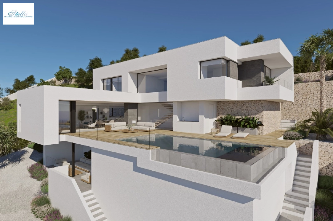 Villa in Cumbre del Sol(Residencial Plus Jazmines) te koop, woonoppervlakte 198 m², grondstuk 807 m², 3 slapkamer, 3 badkamer, Zwembad, ref.: VA-AJ224-1