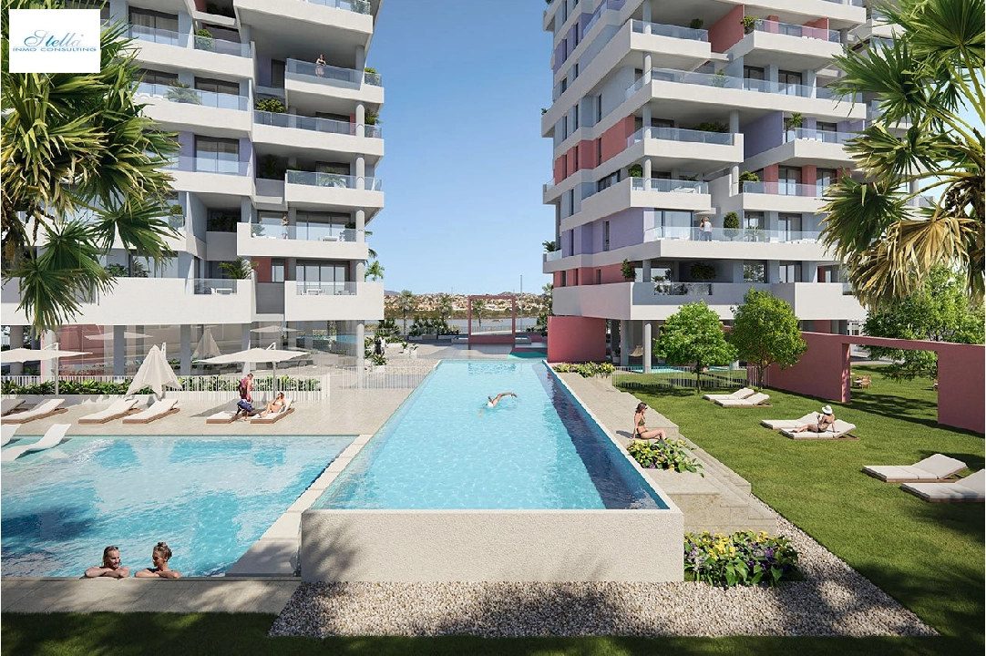 Etagen Apartment in Calpe te koop, woonoppervlakte 65 m², Staat Eerste bewoning, Airconditioning, 1 slapkamer, 1 badkamer, Zwembad, ref.: HA-CAN-130-A01-3