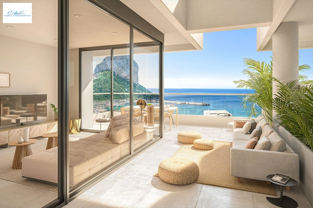 Etagen Apartment in Calpe te koop, woonoppervlakte 65 m², Staat Eerste bewoning, Airconditioning, 1 slapkamer, 1 badkamer, Zwembad, ref.: HA-CAN-130-A01-9