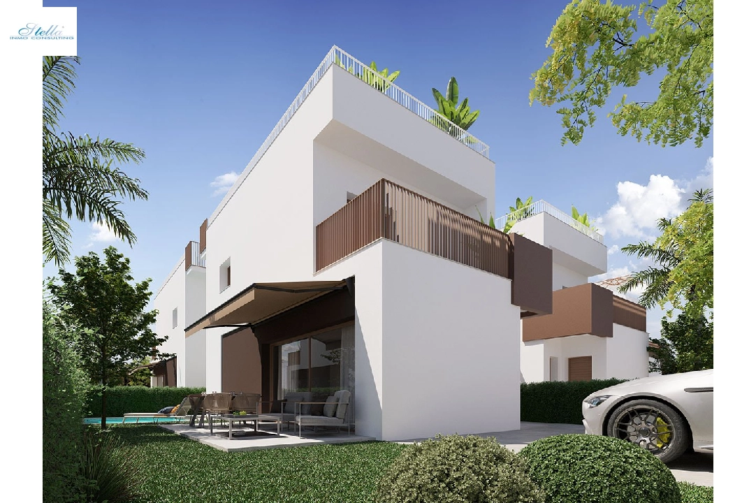 Villa in La Marina te koop, woonoppervlakte 168 m², Staat Eerste bewoning, Airconditioning, grondstuk 216 m², 3 slapkamer, 3 badkamer, Zwembad, ref.: HA-MAN-253-E02-4