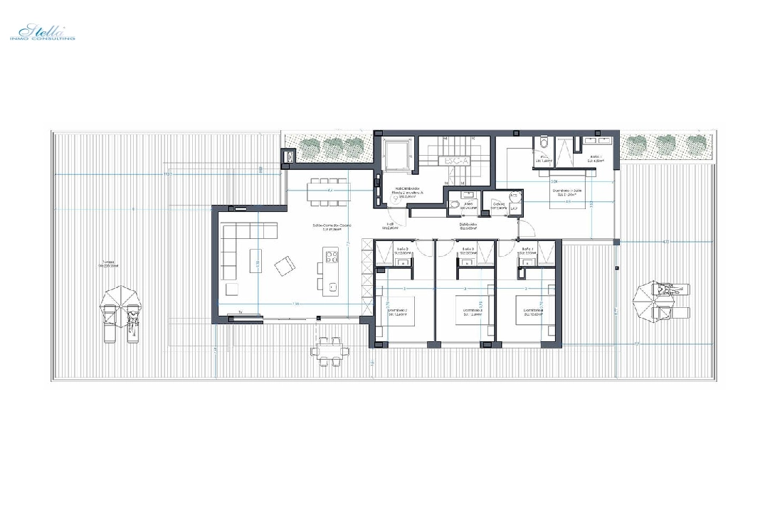 Penthouse Apartment in Orihuela Costa te koop, woonoppervlakte 426 m², Staat Eerste bewoning, Airconditioning, 4 slapkamer, 4 badkamer, Zwembad, ref.: HA-OCN-161-A04-5