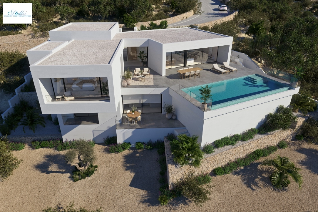 Villa in Cumbre del Sol(Lirios Design) te koop, woonoppervlakte 266 m², grondstuk 1000 m², 3 slapkamer, 4 badkamer, Zwembad, ref.: VA-AL024-3