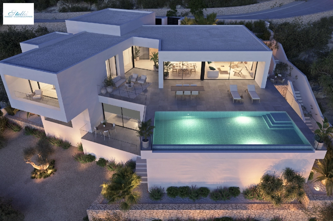 Villa in Cumbre del Sol(Lirios Design) te koop, woonoppervlakte 266 m², grondstuk 1000 m², 3 slapkamer, 4 badkamer, Zwembad, ref.: VA-AL024-5