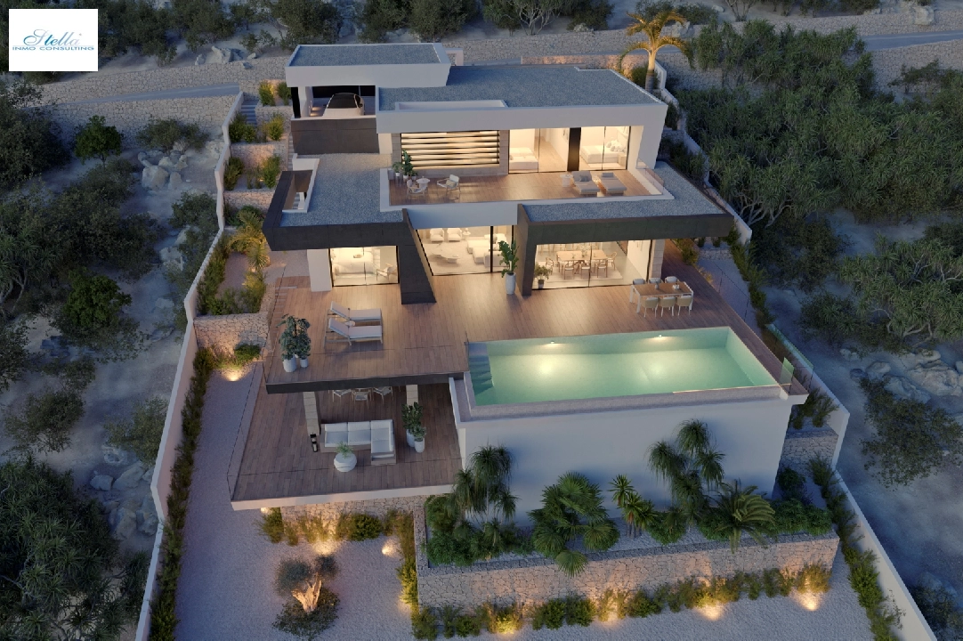 Villa in Cumbre del Sol(Lirios Design) te koop, woonoppervlakte 212 m², grondstuk 861 m², 3 slapkamer, 4 badkamer, Zwembad, ref.: VA-AL097-3