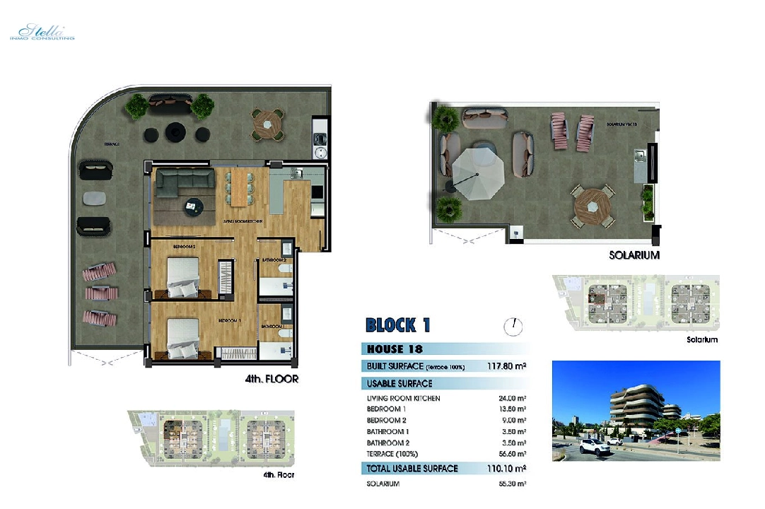 Etagen Apartment in Los Arenales del Sol te koop, woonoppervlakte 173 m², Staat Eerste bewoning, 2 slapkamer, 2 badkamer, Zwembad, ref.: HA-ADN-141-A02-14