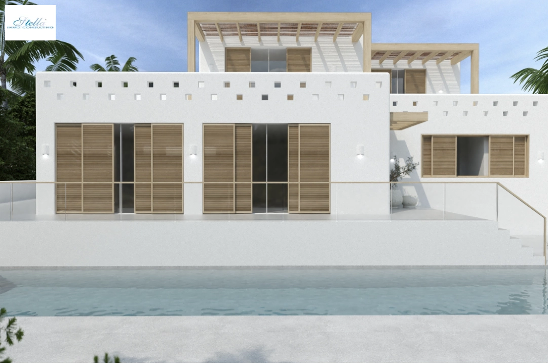 Villa in Moraira te koop, woonoppervlakte 217 m², Airconditioning, grondstuk 811 m², 4 slapkamer, 4 badkamer, Zwembad, ref.: CA-H-1636-AMB-1