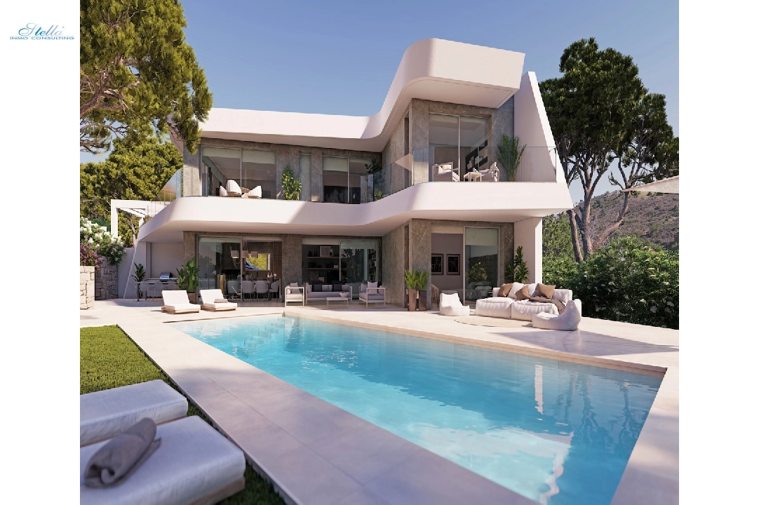 Villa in Moraira te koop, woonoppervlakte 263 m², grondstuk 1000 m², 4 slapkamer, 4 badkamer, Zwembad, ref.: CA-H-1649-AMB-2