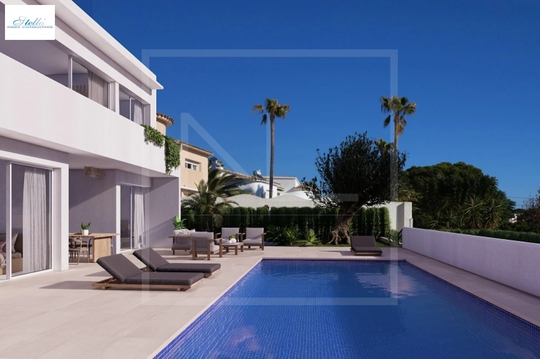 Villa in Benissa costa(Baladrar) te koop, woonoppervlakte 142 m², Bouwjaar 2023, + Vloerverwarming, Airconditioning, grondstuk 729 m², 4 slapkamer, 3 badkamer, Zwembad, ref.: NL-NLD1445-2